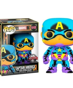 Figura Funko POP MARVEL Capitán América Black Light – ilevel. Librería, cómics y regalos