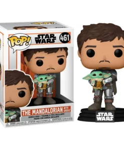Figura Funko POP Star Wars Mandalorian Mando Holding Child – ilevel. Librería, cómics y regalos