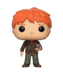 Figura Funko POP Harry Potter Ron Weasly con Scabbers – ilevel. Librería, cómics y regalos