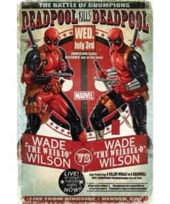 POSTER MARVEL DEADPOOL WADE VS WADE – ilevel. Librería, cómics y regalos