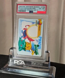 Pikachu y Bulbasaur Carddass PSA6