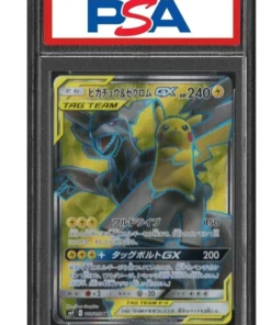 Pikachu y Zekrom GX 100/095 | Perno de etiqueta | PSA