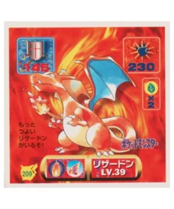 Pegatina de Pokémon Amada (1997): 209 Charizard