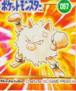 Primeape No.057 | Tarjeta de bolsillo Pokémon GB (minitarjeta)
