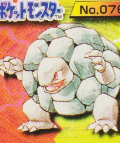 Gólem No.076 | Tarjeta de bolsillo Pokémon GB (minitarjeta)