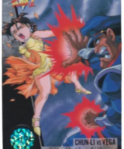 Chun-Li contra Vega 34 | Tarjeta Carddass Street Fighter II V
