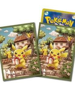 Fundas para cartas Pokémon | El regalo de Pikachu [Verde]