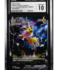 Jolteon Vmax 009/009 csHC | Caja de regalo de Eevee (China) | CGC