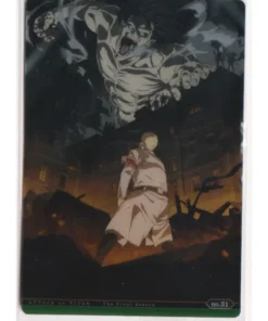 Eren vs. Reiner n.° 31 | Tarjeta de oblea de Ataque a los Titanes