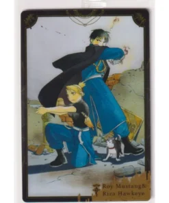 Roy Mustang y Riza Hawkeye 1-17 VR | Tarjeta de oblea de FullMetal Alchemist