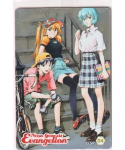 Shinji, Asuka y Rei CLSP-04 | Tarjeta de oblea de Evangelion