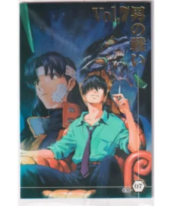 Misato Katsuragi y Ryoji Kaji CM-07 | Tarjeta de oblea Evangelion