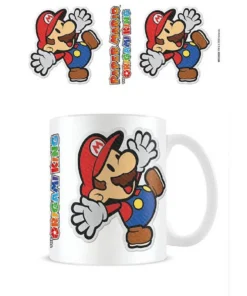 Taza desayuno Super Mario Paper Mario Pegatina – ilevel. Librería, cómics y regalos