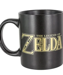 Taza Hyrule Logo Negro/Dorado 300 ml – ilevel. Librería, cómics y regalos