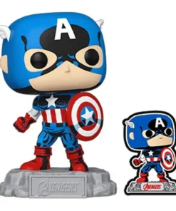 Funko POP MARVEL Avengers: Beyond Earth’s Mightiest Captain America with Pin – ilevel. Librería, cómics y regalos