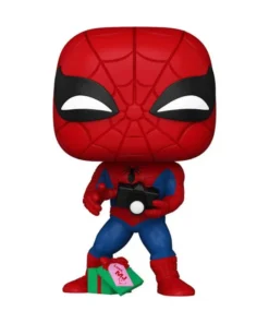 Funko POP Marvel Holiday Spiderman with Open gift – ilevel. Librería, cómics y regalos
