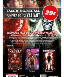 Universo Valiant (Pack Especial) -Contiene: Shadowman, Roku, Psi-Lors – ilevel. Librería, cómics y regalos