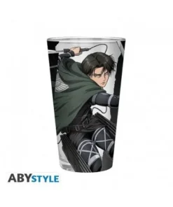 Vaso 400 ml Levi Ataque a los Titanes – bebida fandom