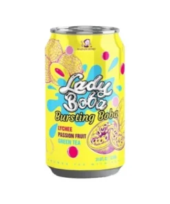 Bebida de Bubble Tea Sabor Lyche y Frutas de la pasión 340ml