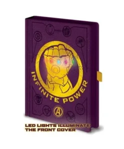 Cuaderno A5 Thanos Vengadores Infinity War Avengers Marvel luces LE…
