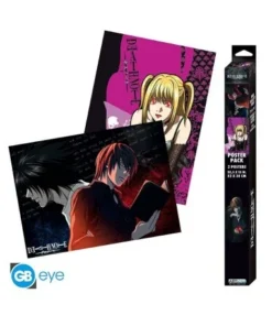 DEATH NOTE – Set 2 Chibi Posters – L vs Light & Misa (52×38) POSTER…