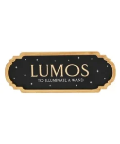 HARRY POTTER PLACA DECORATIVA LUMOS