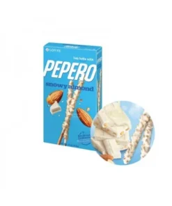 Pepero Almendra Nevada Halal 32 g. | palitos de chocolate, snack japonés