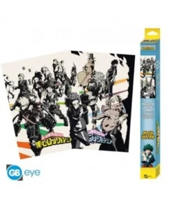 MY HERO ACADEMIA – Set 2 Posters Chibi 52×38 – Heroes/Villains POST…