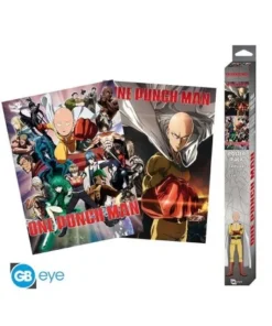 ONE PUNCH MAN – Set 2 Chibi Posters – Saitama & Genos (52×38) POSTE…