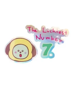 Pack 2 pegatinas BT21 Chimmy The Journey en vinilo | Frikomics