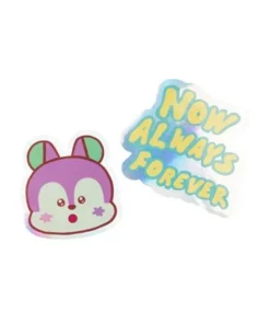 PACK 2 PEGATINAS VINILO BT21 THE JOURNEY MANG