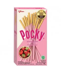Pocky fresa 49 g | Glico | Snack japonés icónico