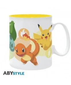 POKEMON- Taza – 460 ml – Pikachu y starters 3665361153566 AbysseCor…