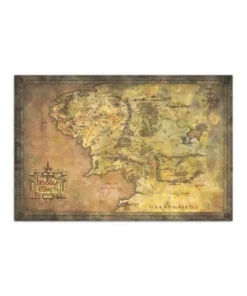 POSTER EL SEÑOR DE LOS ANILLOS MAPA DE LA TIERRA MEDIA POSTERS7,50 …
