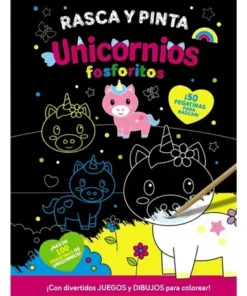 RASCA Y PINTA UNICORNIOS FOSFORITOS