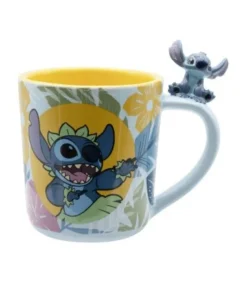 TAZA ASA 3D STITCH HAWAIANO DISNEY