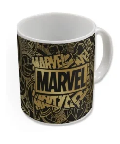 Taza térmica Marvel Golden Treasure oficial | Frikomics