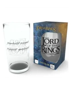 VASO DE CRISTAL EL SEÑOR DE LOS ANILLOS INSCRIPCION MERCHANDISING9,…